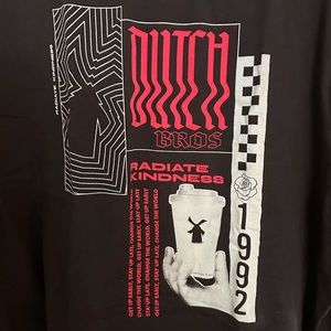 NWOT Dutch Bros Black Graphic Tee